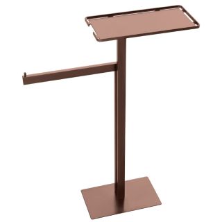 Стойка напольная с полкой и полотенцедержателем Boheme 10952-CB брашированная медь